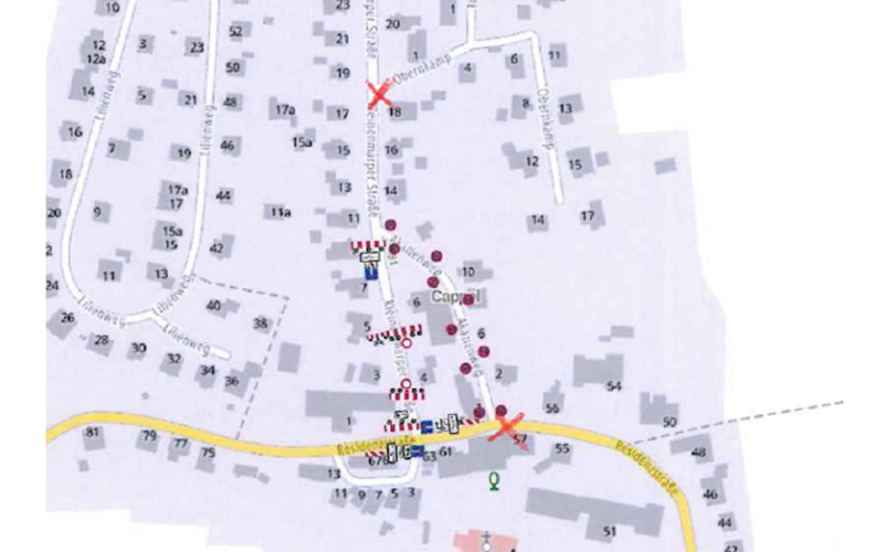 Kanalbaumaßnahme in Cappel – Leerung der Abfallbehälter