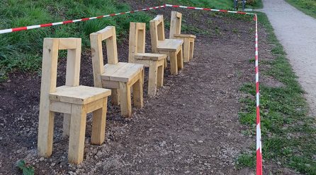 Neues wegebegleitendes Spielangebot am Weinberg