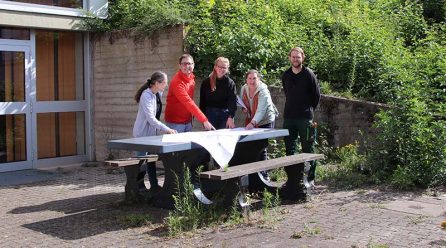 Zweiter Bauabschnitt am Schulhof der Sekundarschule