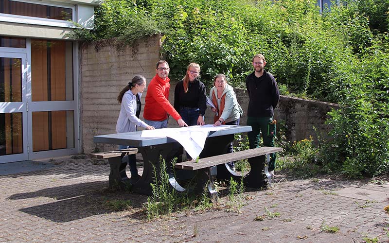 Zweiter Bauabschnitt am Schulhof der Sekundarschule