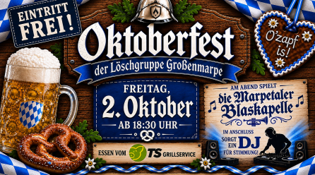 Oktoberfest in Großenmarpe: Blasmusik, DJ und freier Eintritt